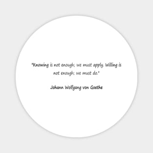Inspiring quotes from inspiring people Magnet